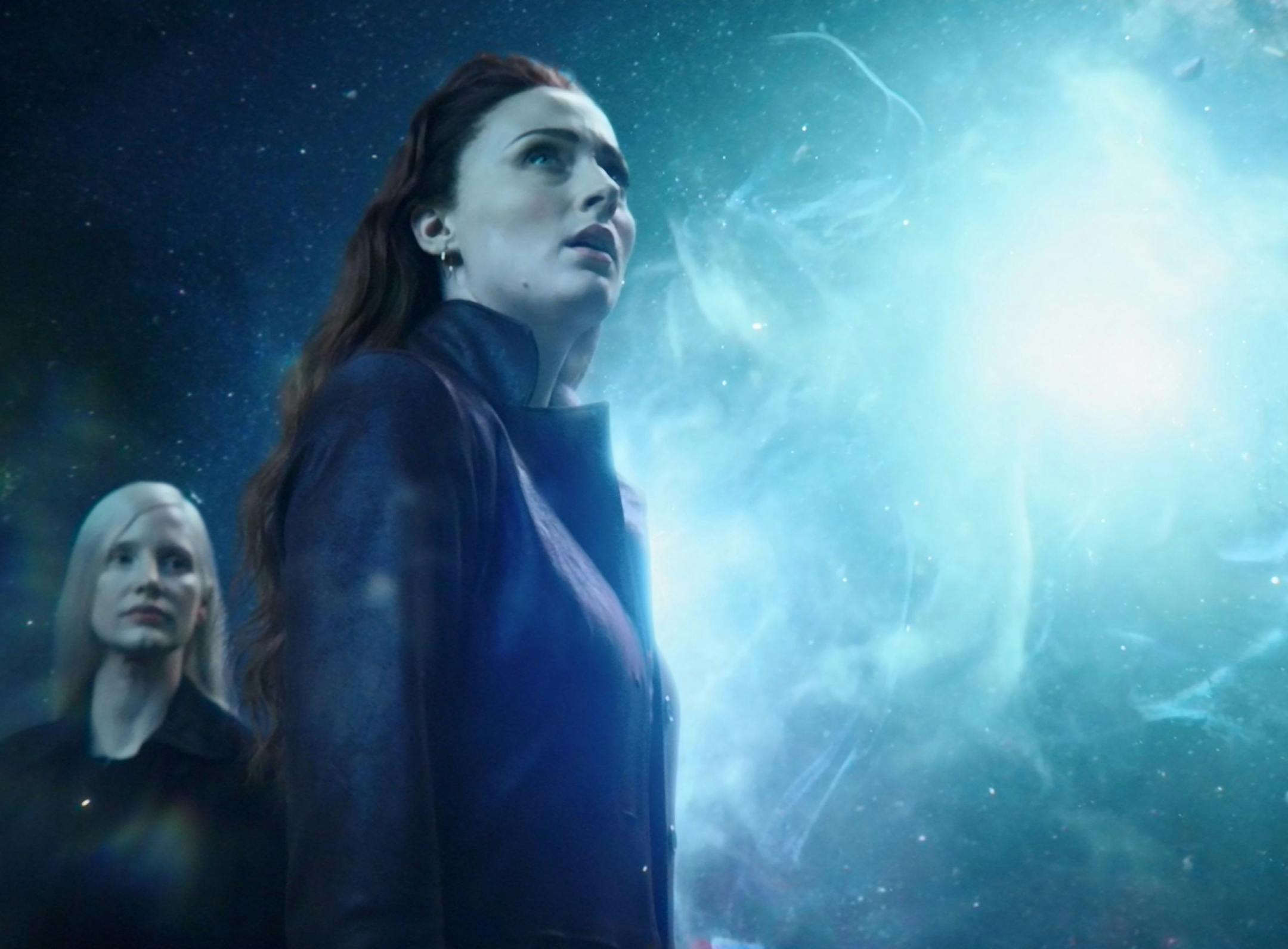 Jessica Chastain, left, and Sophie Turner in Twentieth Century Fox’s DARK PHOENIX. Photo Credit: Courtesy Twentieth Century Fox.