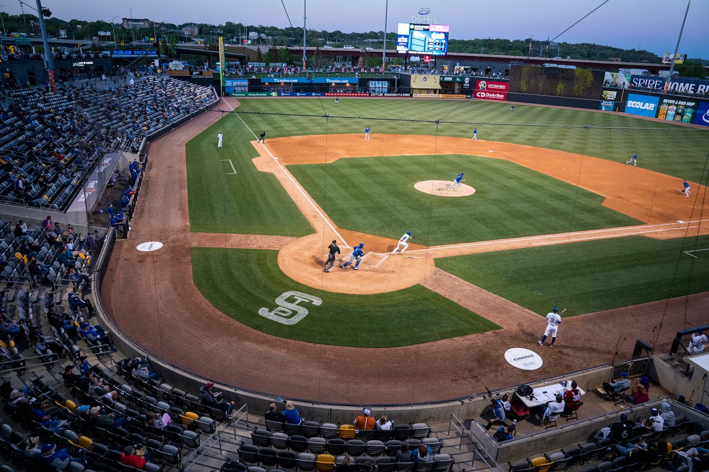 The St. Paul Saints at CHS Field in St. Paul.