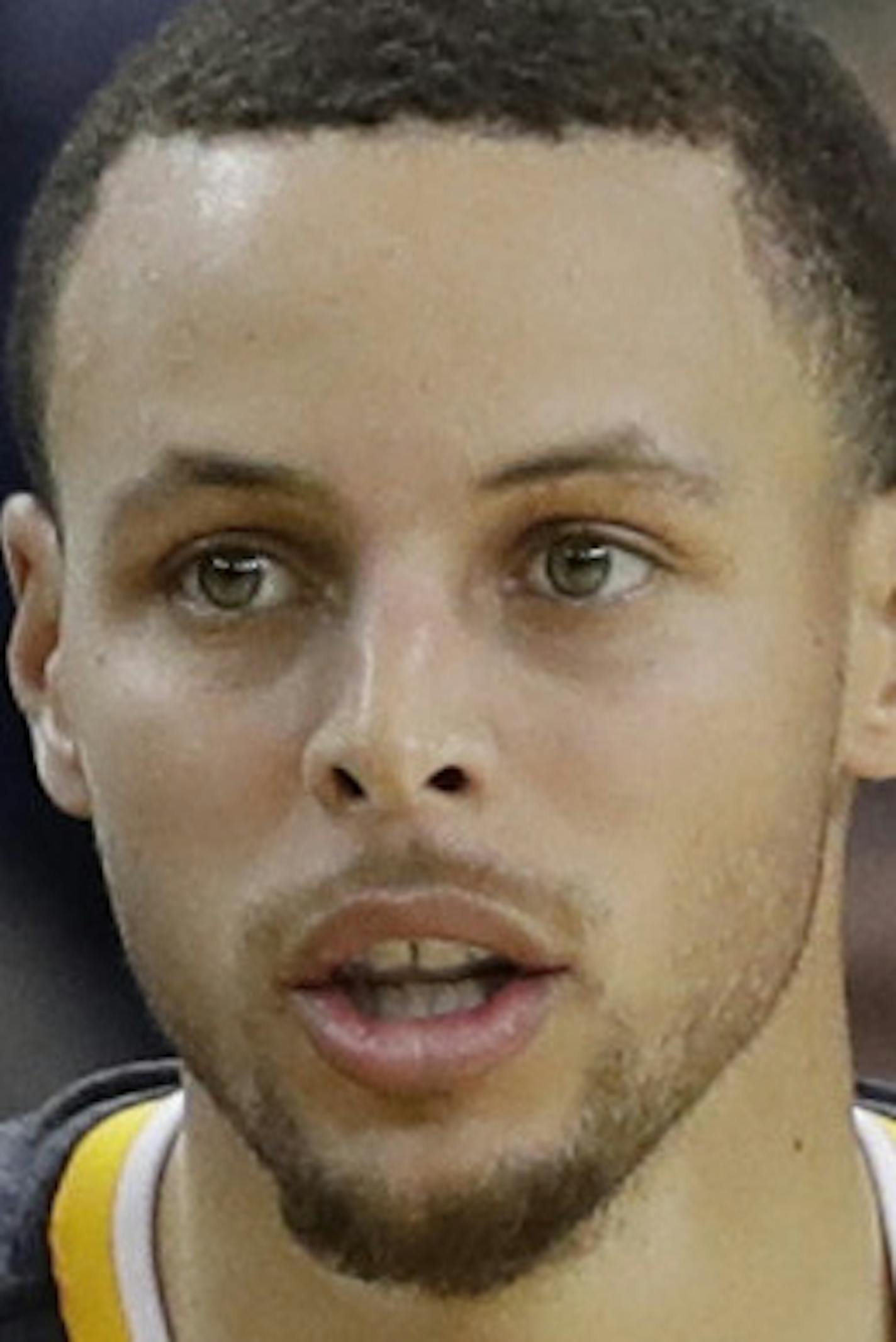 Golden State Warriors' Stephen Curry (30) during the second half of an NBA basketball game against the Brooklyn Nets Saturday, Feb. 25, 2017, in Oakland, Calif. (AP Photo/Marcio Jose Sanchez)