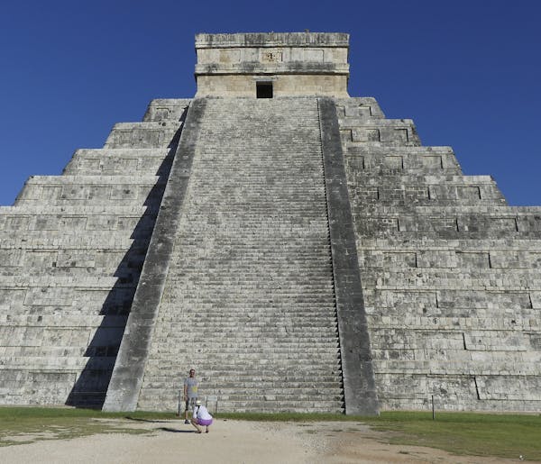 Mornings are relatively calm in Chichen Itza, popular Mayan ruins in Mexico's Yucatán Peninsula that include the pyramid El Castillo.