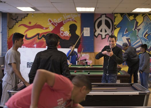 BALANCING ACT: The youth center is a place for teens to relax and leaders are trained to spot extremist views.