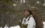 Members of the Minnesota National Guard and Norwegian Home Guard take part in a 12-mile journey into the mountains near Snaasa, Norway on Feb. 17, 201