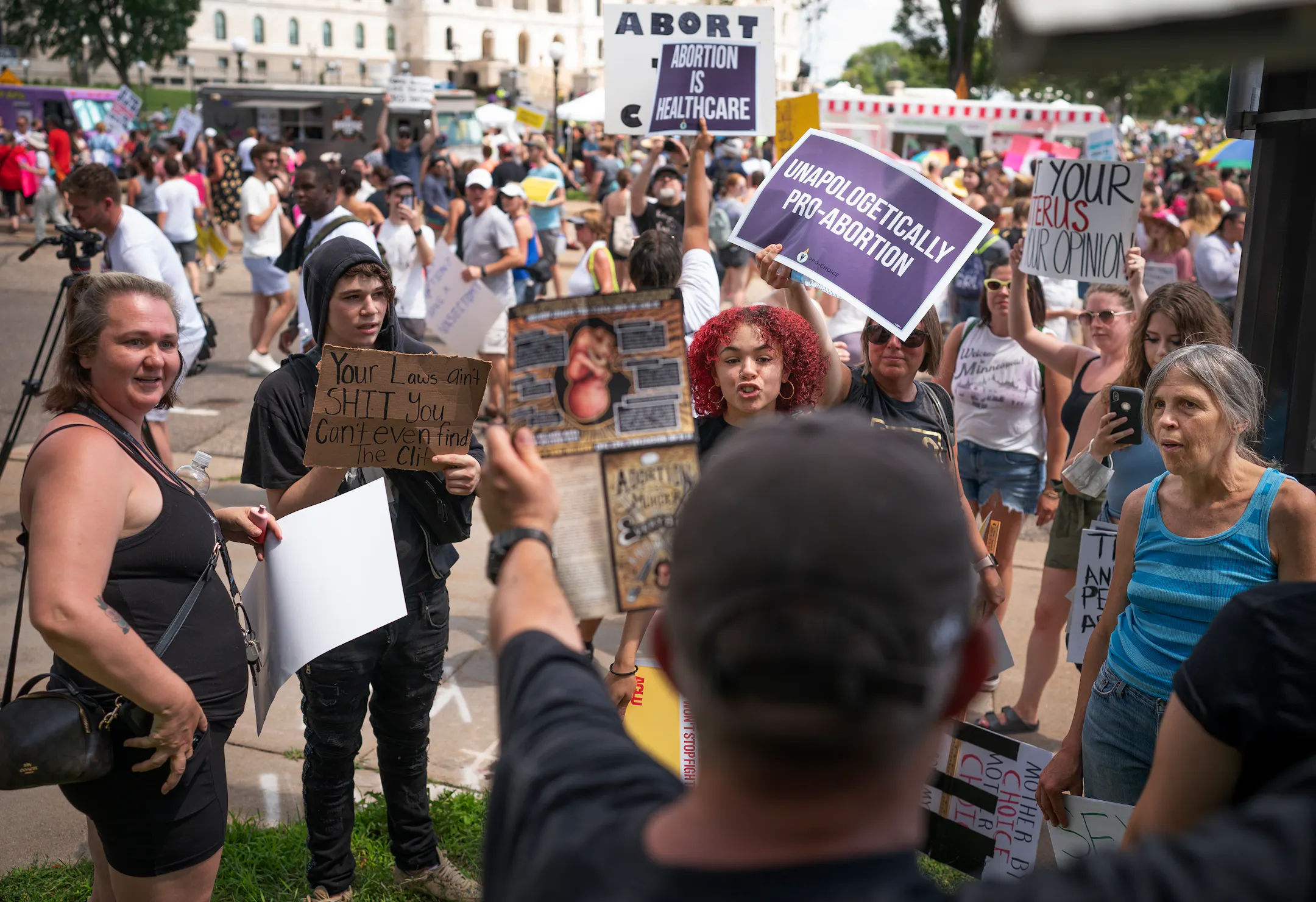 Thousands rally at Minnesota Capitol in support of abortion rights