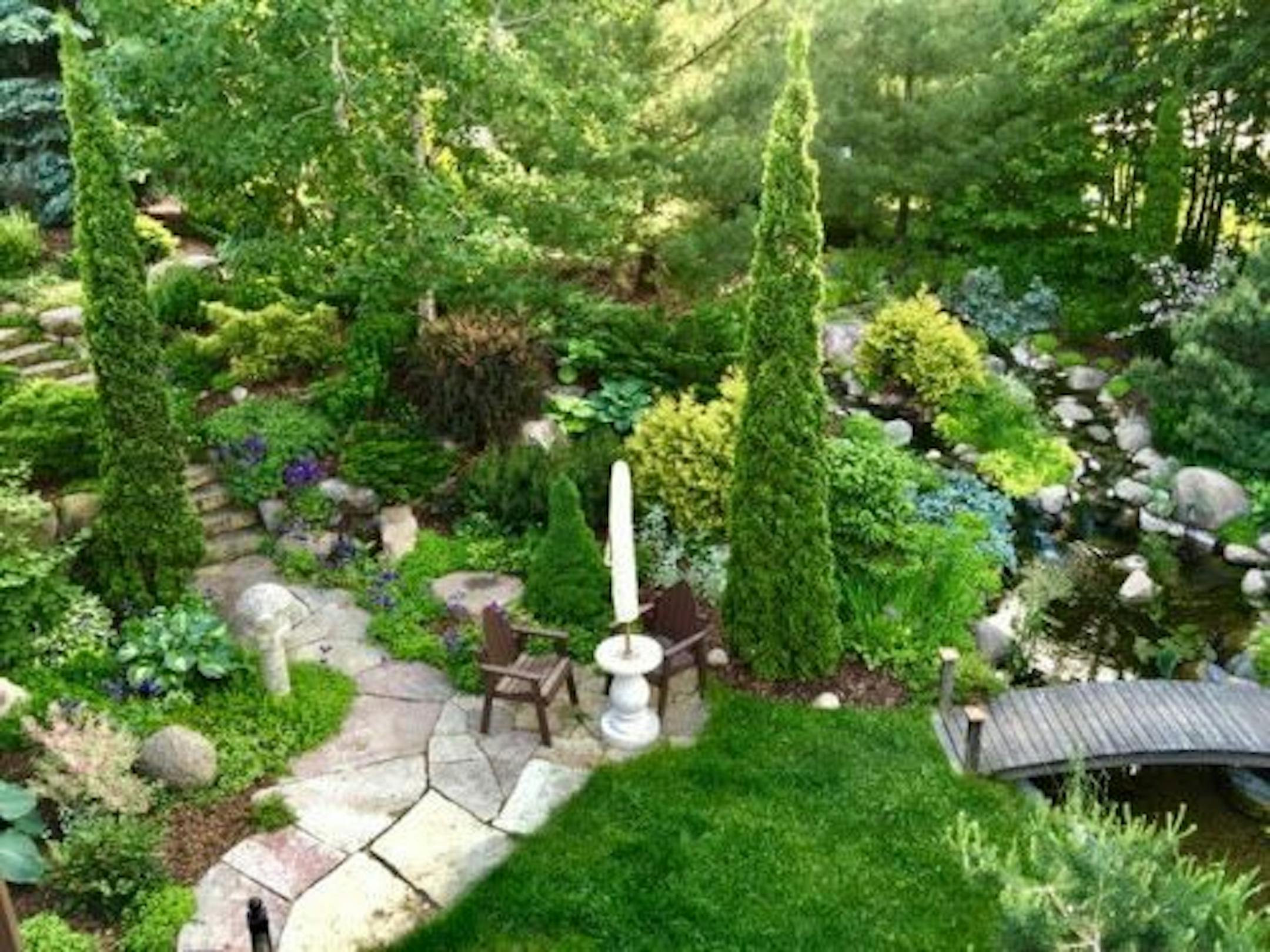 The garden has been the setting for a wedding and many prom photos.