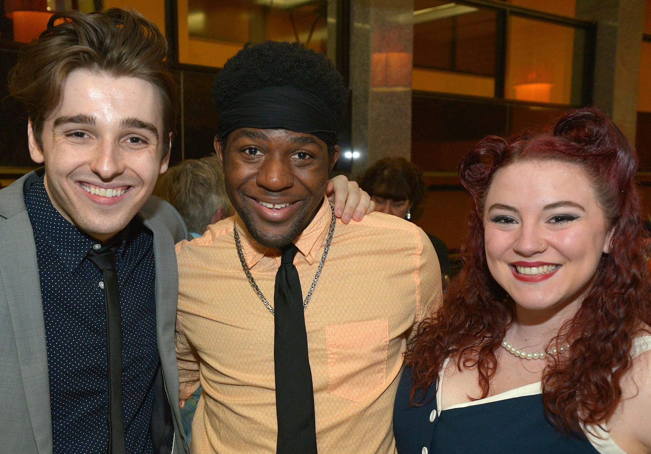 Performers Bowen Cochrane and Ricky ­Morisseau and Resa Schier.