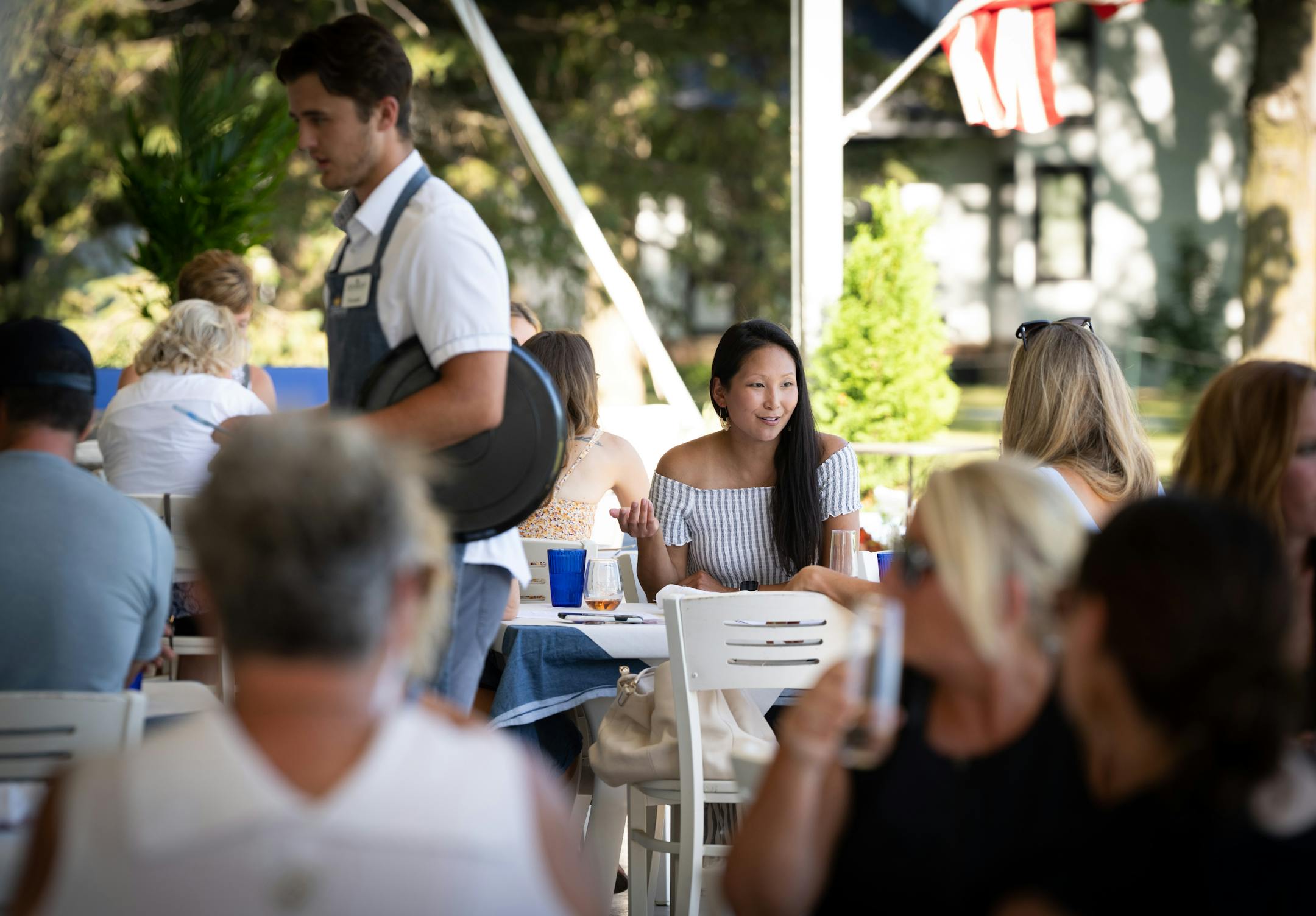 Sara Eickhoff of Delano enjoys a girls night out at Gia at the Lake.