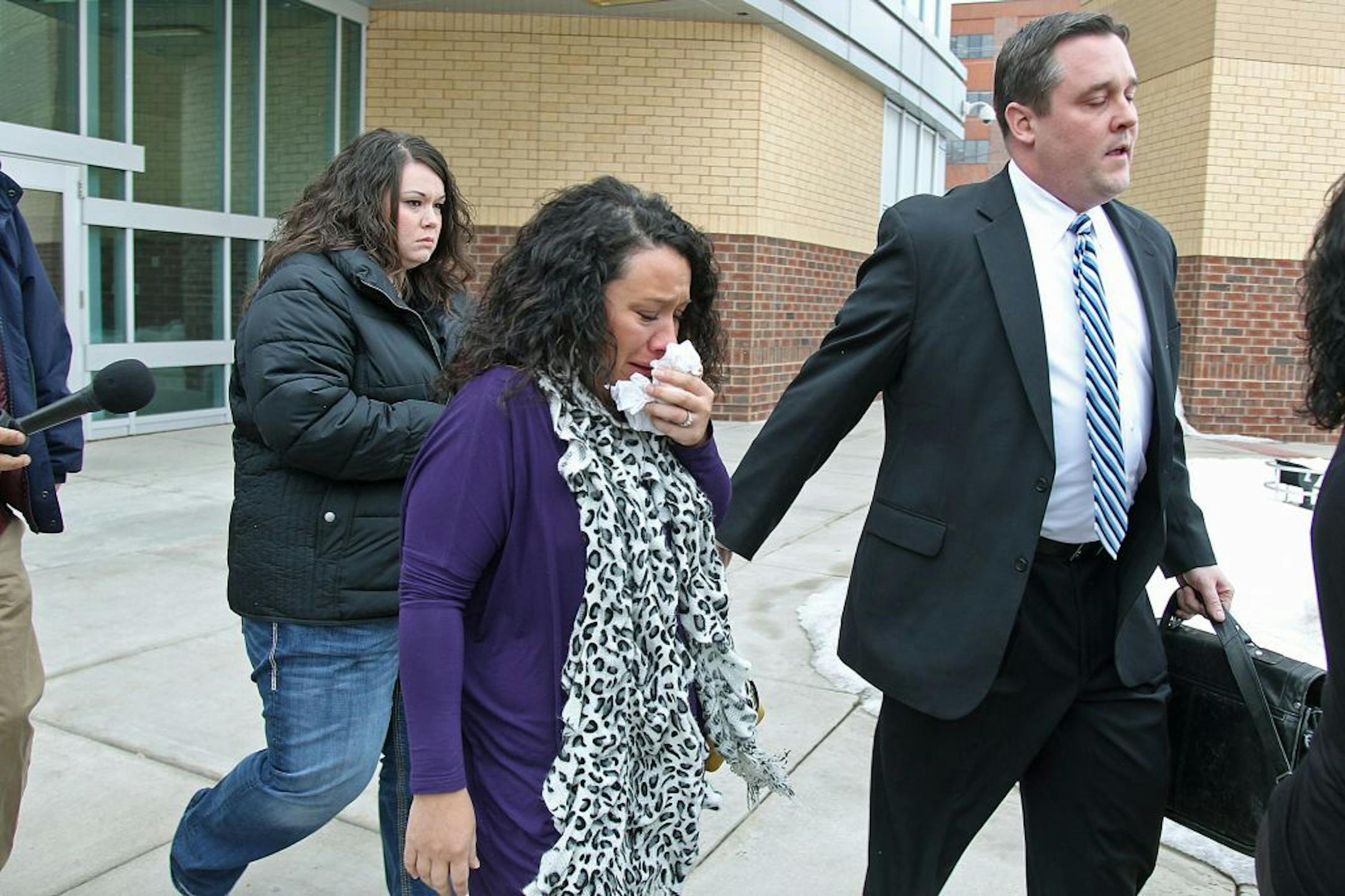 Jeffery Trevino's family and attorney made their way out of the Ramsey County Law Enforcement Center, Thursday.