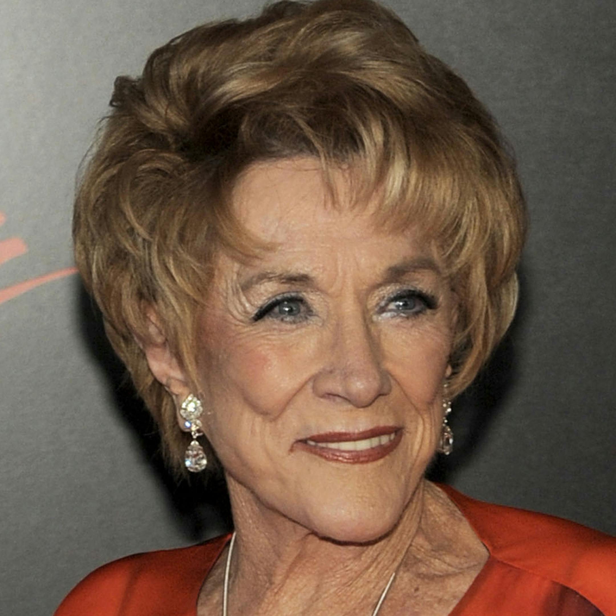 FILE - In this June 27, 2010 file photo, actress Jeanne Cooper arrives at the 37th Annual Daytime Emmy Awards in Las Vegas. CBS says soap opera star Jeanne Cooper has died. She was 84. Cooper played grande dame Katherine Chancellor on CBS' "The Young and the Restless" for nearly four decades. (AP Photo/Chris Pizzello, File)