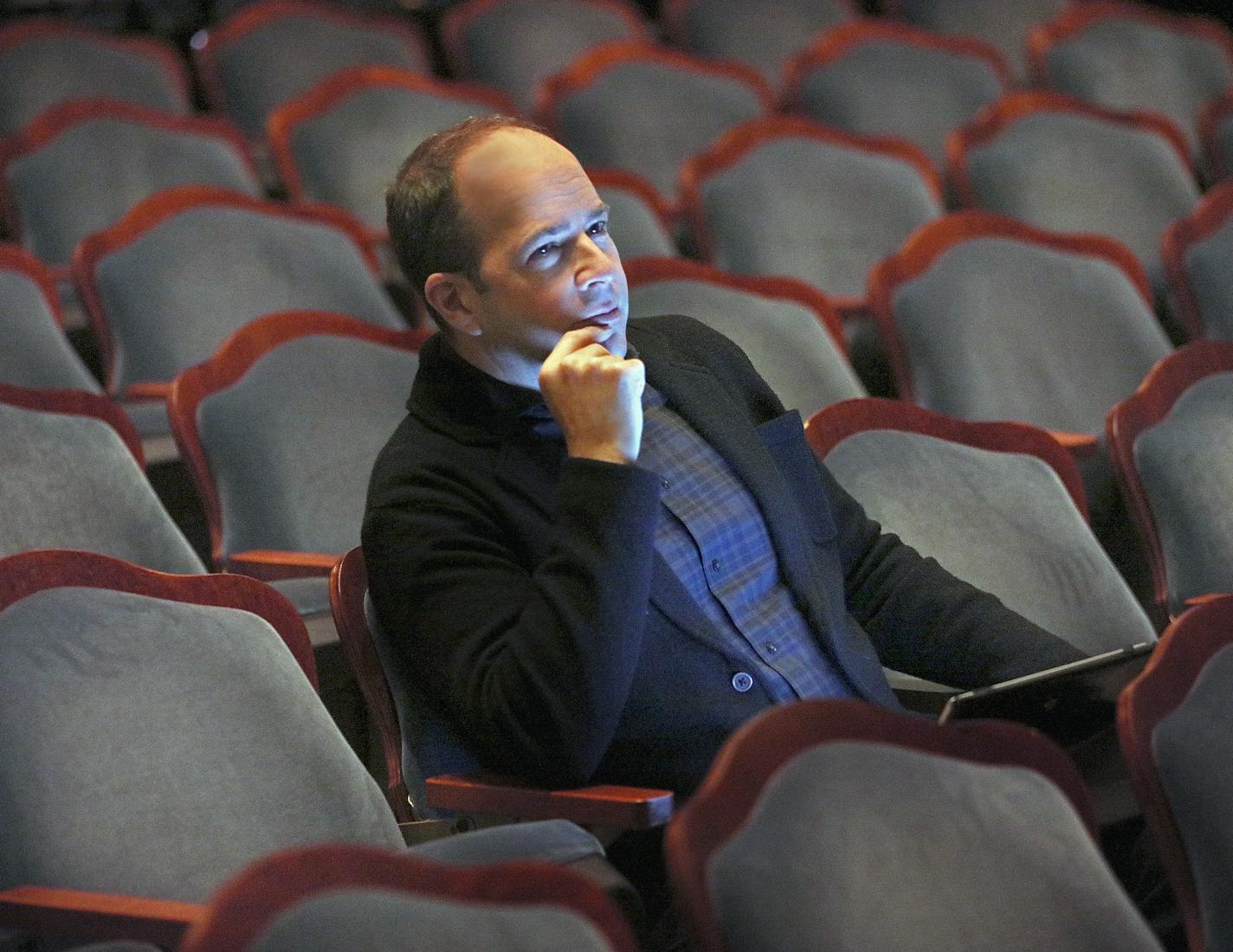 Peter Rothstein, a portrait for Artist of the Year feature at the Pantages theater during the rehearsal of the 8th year mounting of All is Calm. December 16, 2015 ] STAR TRIBUNE PHOTO BY TOM WALLACE • tom.wallace@startribune.com