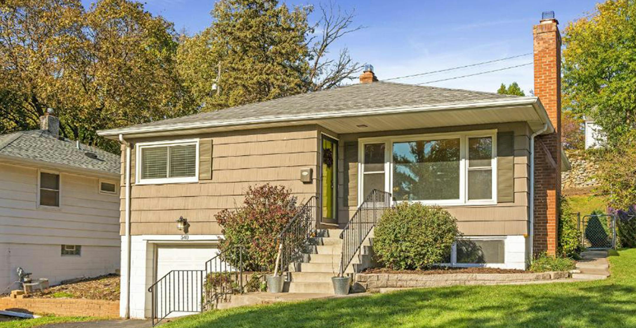 St. Paul
Built in 1953, this two-bedroom, one-bath house located in the Merriam Park neighborhood has 1,287 square feet and features a fireplace, hardwood floors, an updated bath, eat-in kitchen, full finished walkout basement, patio, deck and one-car tuckunder garage. Listed by Brad Palecek, Edina Realty, 952-927-2848.
