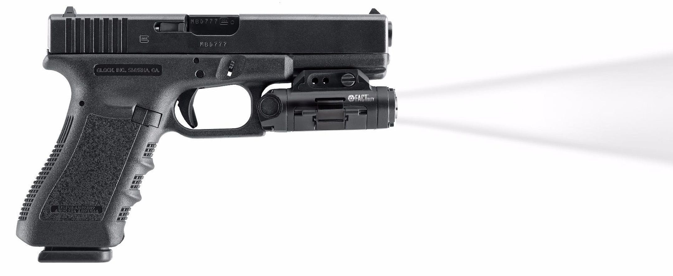 Viridian&#x2019;s Fact Duty gun-mounted camera automatically starts capturing sound and video when the gun is pulled from the holster.