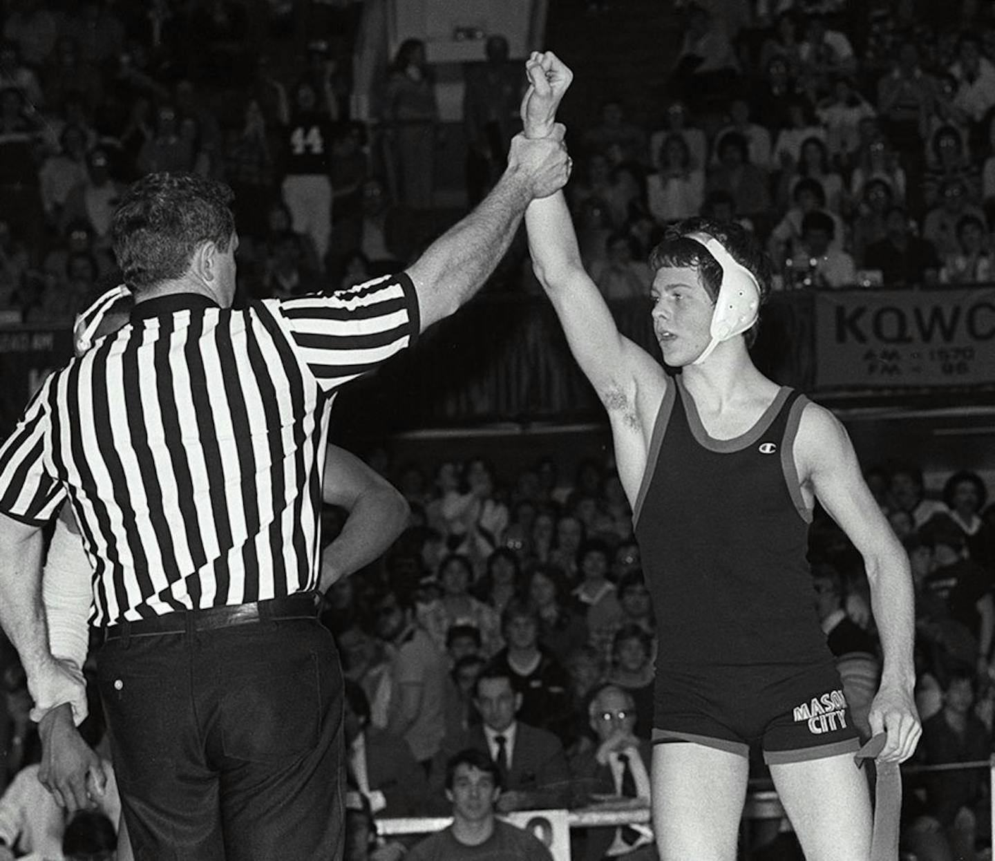 Tim Krieger, State Wrestling 1982 Todd Krieger won 3 state wrestling titles in Iowa as a high school student before he went onto a lucrative career as a commodities trader. �I wouldn�t have been surprised if he had gone into coaching, but that doesn�t pay very well. I�m sure that had a lot to do with it,� said Jerry Ray, his former coach at Mason City High School. credit: Globe Gazette