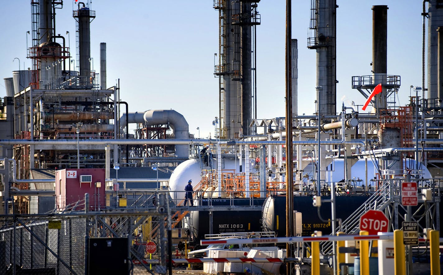 A recent analysis found that Ohio-based Marathon Petroleum Co., which owns this refinery in St. Paul Park, got $411 million in income tax benefits from the business loss carryback provision of the Coronavirus Aid, Relief and Economic Security (CARES) Act.