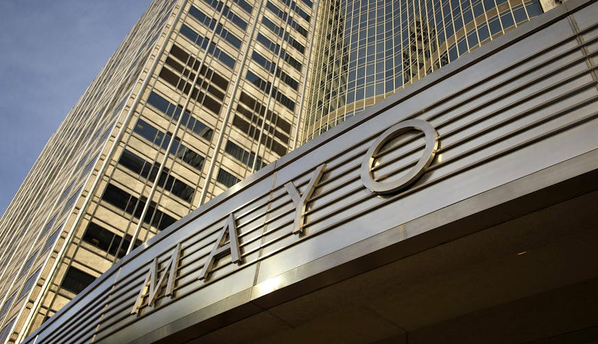 Main entrance to the Gonda Building. For more than a century, the city of Rochester has been shaped and defined by the Mayo Clinic. Now the Mayo has a $6 billion vision to reshape the city and itself.Wednesday, February 21, 2013 ] GLEN STUBBE * gstubbe@startribune.com ORG XMIT: MIN1302211648220346