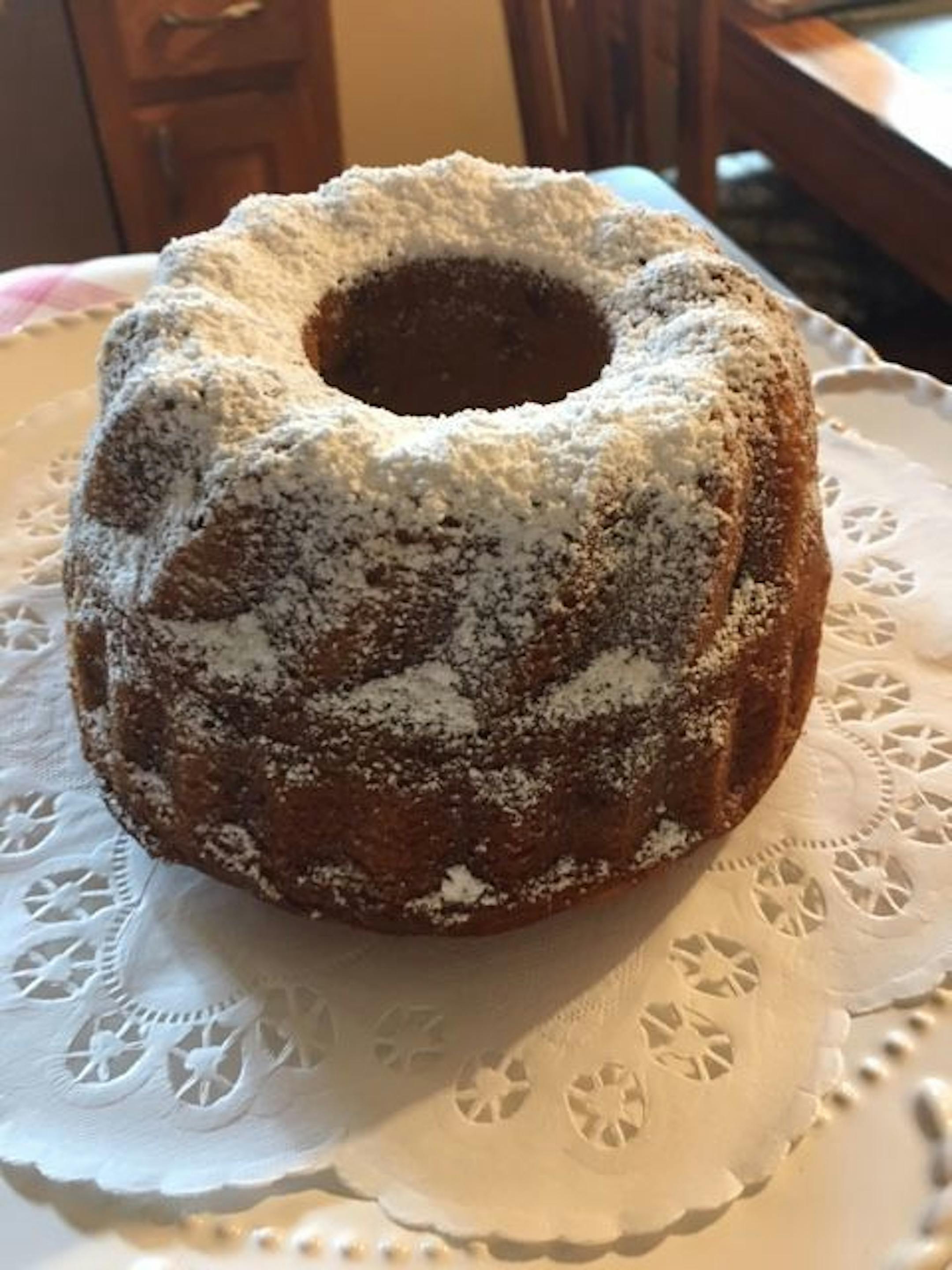 The "Gugelhupf" cakes Minnesotans will send to the troops are based on a century-old family recipe that Hiltrud Steimel brought with her when she immigrated to America. The cakes, she said, are her way of saying thank you.