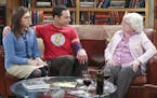 "The Meemaw Materialization" -- Sheldon\'s (Jim Parsons, center) thrilled when his Meemaw (June Squibb, right) comes to visit, but his excitement quic