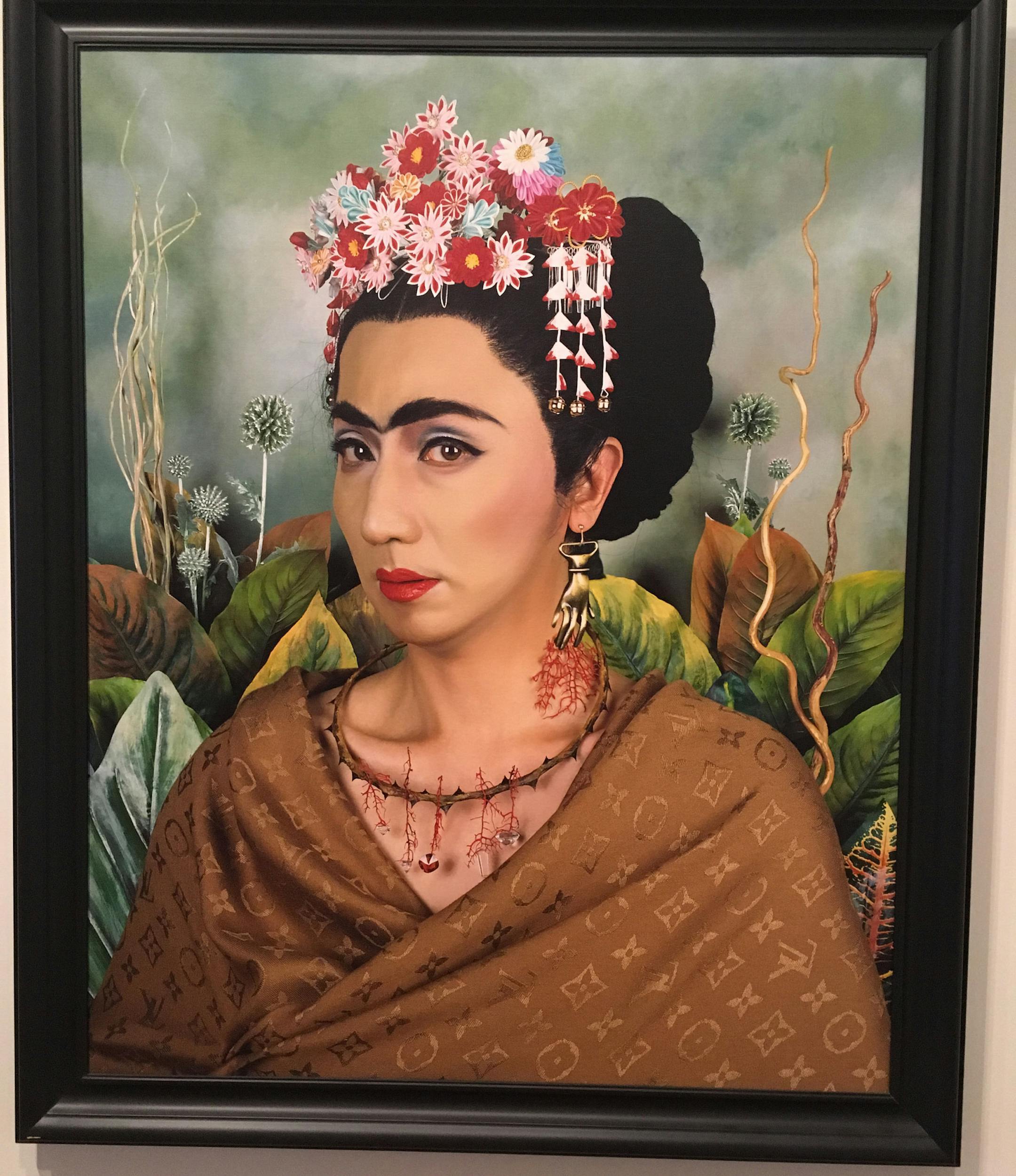"In Inner Dialogue with Frida Kahlo (Hand-Shaped Earring)," 2001, by Ohtake Shinro