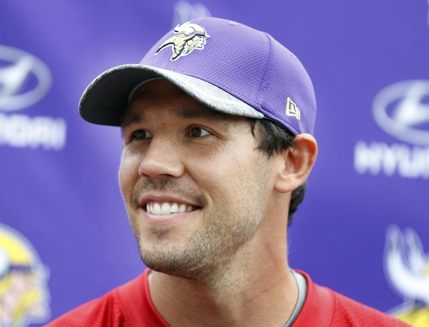 Vikings quarterback Sam Bradford spoke to the media after practice Monday September 5,2016 in Eden Prairie, MN.] Vikings practice at Winter Park preparing for the season opener at Tennessee. Jerry Holt / jerry. Holt@Startribune.com