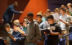 Provided by VocalEssence Dr. David Morrow of the Morehouse College Glee Club conducts a WITNESS concert rehearsal for Twin Cities teen singers at Sout