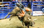 Bull rider Blake Dunsmore, 22, a Twin Cities resident and South Dakota State University student, will ride in the Hamel Rodeo this weekend, along with