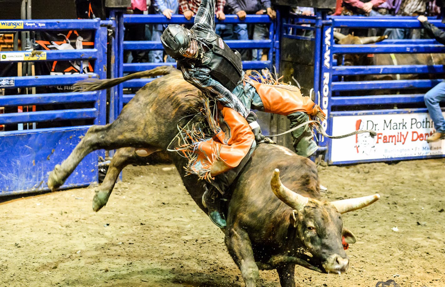 Bull rider Blake Dunsmore, 22, a Twin Cities resident and South Dakota State University student, will ride in the Hamel Rodeo this weekend, along with his older brother, Matt. Both will also ride bulls this weekend in Isanti and Spooner, Wis.