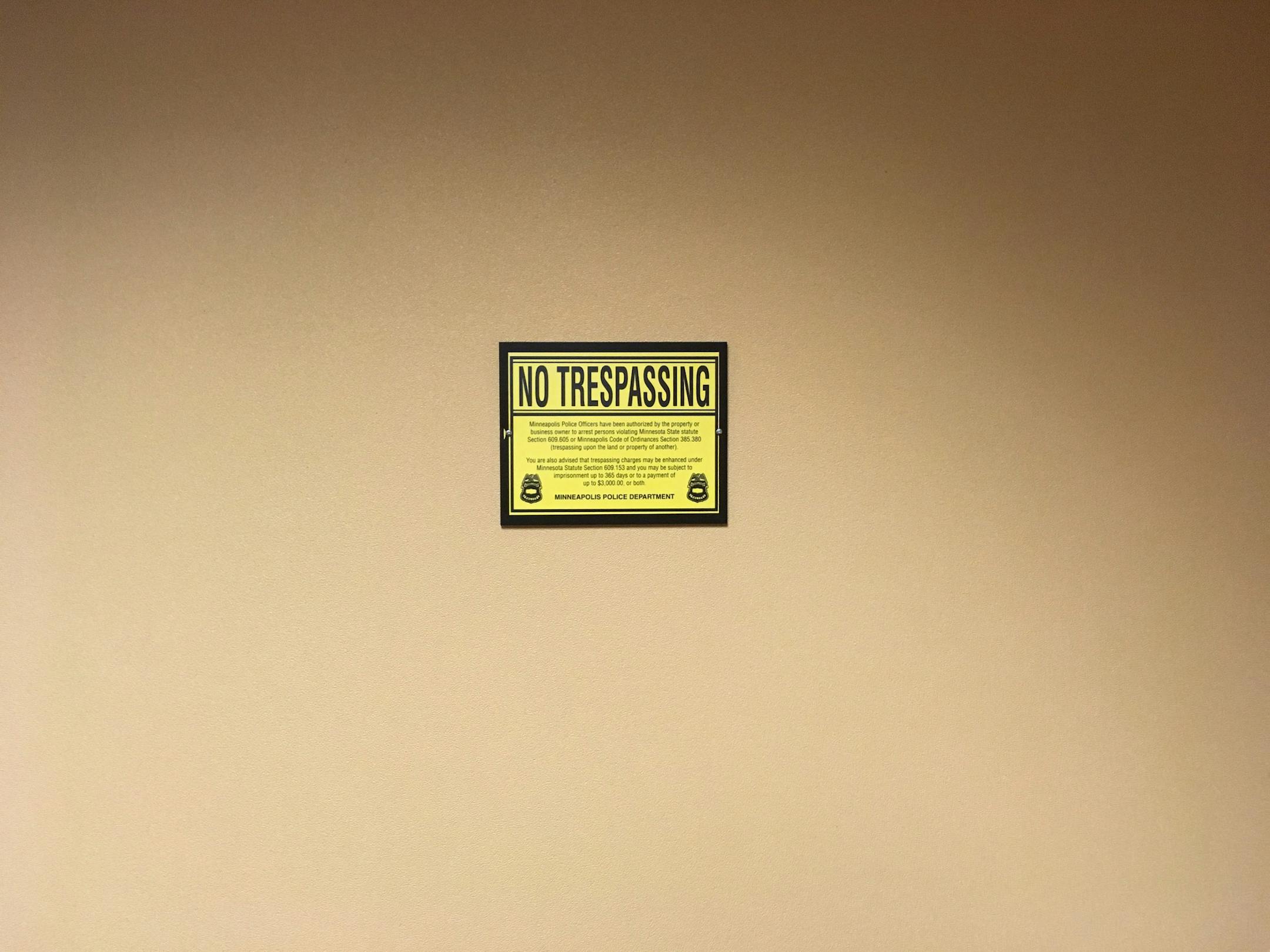 This sign lends little cheer to an already-bleak backwater in the system.