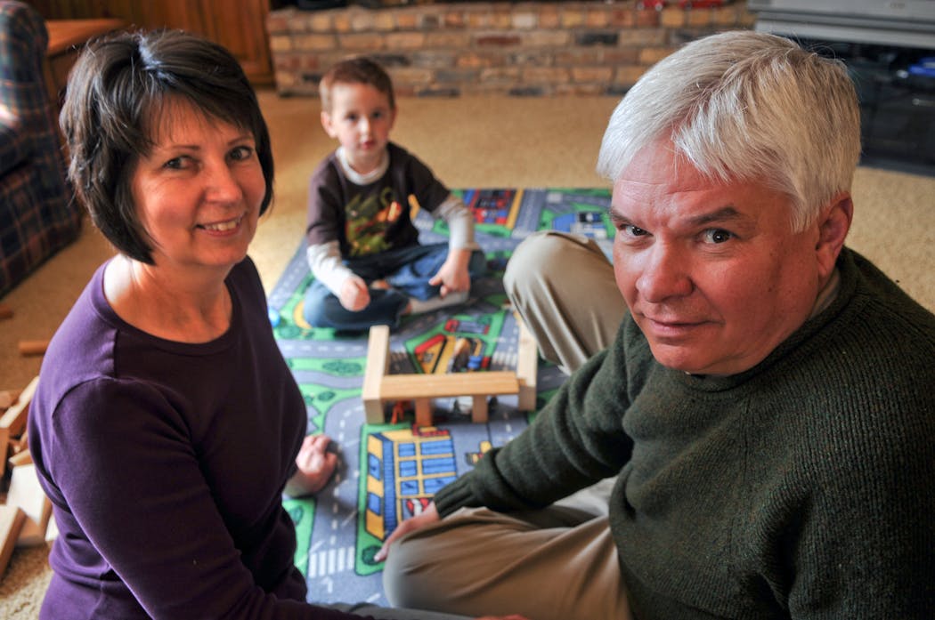 A retired couple in Plymouth spent time with their grandson in 2011.