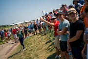 Fans cheered on players during the 2021 3M Open at the TPC Twin Cities in Blaine.
