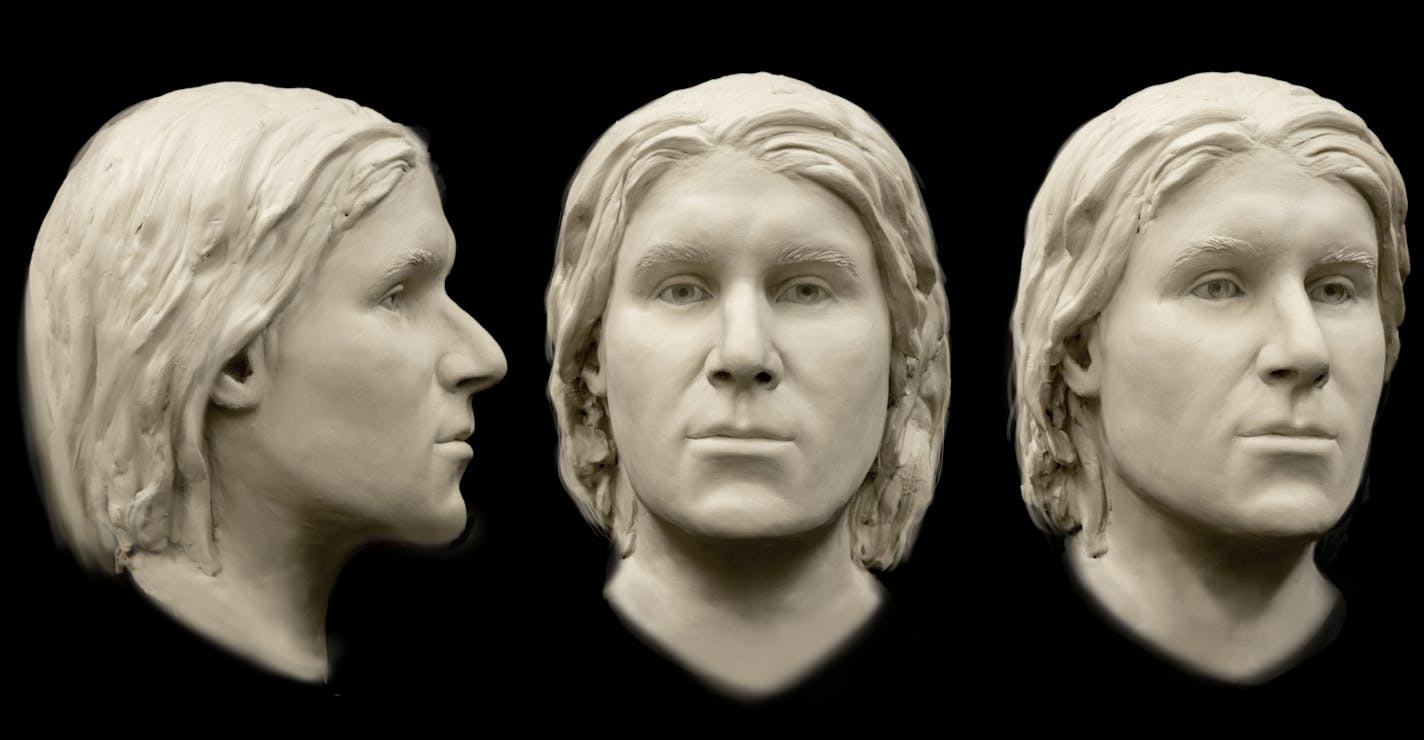 The FBI released this facial reconstruction image of the unknown man dubbed John Doe who was found in a railroad shed in Rosemount in 2014. Three years later, the Hennepin County Medical Examiner's Office has been unable to identify him or locate any family or friends, so he will be buried by the county in Inver Grove Heights. Photo courtesy of Hennepin County Medical Examiner's Office.