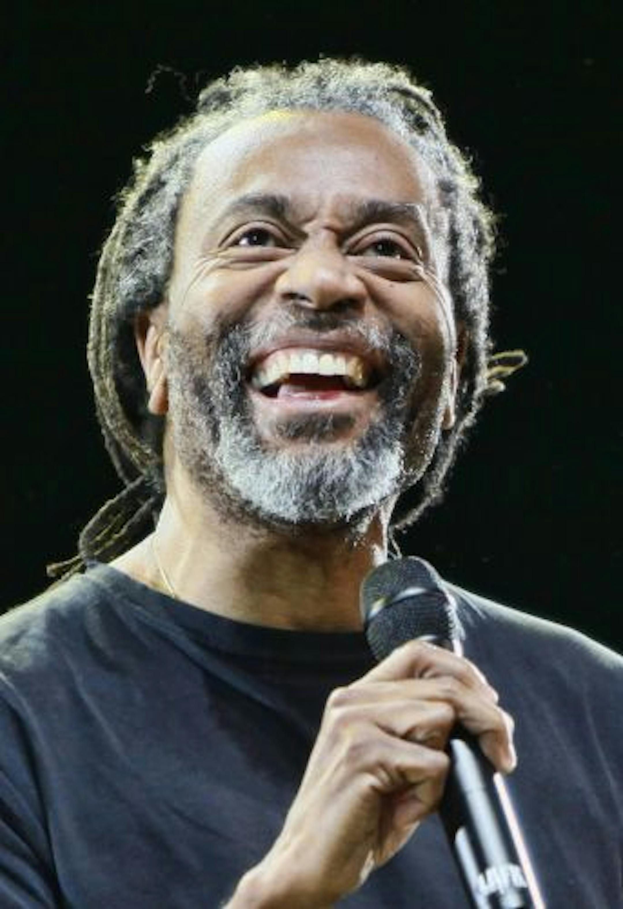 A ten-time Grammy Award winner, US vocalist Bobby McFerrin performs at the jazz festival in Kiev, Ukraine, Wednesday, Jan. 27, 2010.