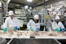 The Hormel pork processing plant in Fremont, Neb., Tuesday, July 8, 2008.(AP Photo/Nati Harnik)