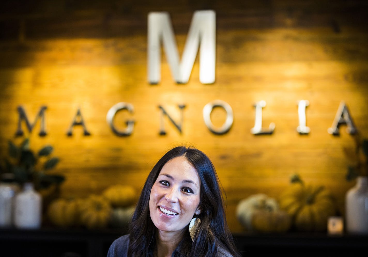 Joanna Gaines, host of HGTV's Fixer Upper, talks about her and her husband Chip's new store, Magnolia Market at the Silos, on October 29, 2015, in Waco, Texas. "There is a lot going on," she said. "But we believe in seizing the opportunities. We're dreaming big, but we're putting family first. Everything we do is based on that." (Ashley Landis/Dallas Morning News/TNS) ORG XMIT: 1176306