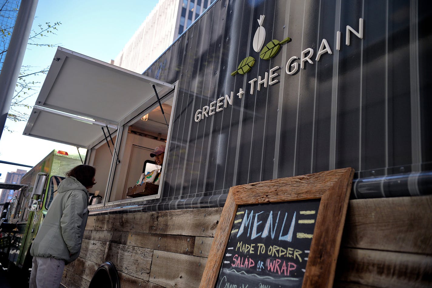 Green + The Grain food truck, and soon-to-be downtown brick-and-mortar shop, boasts premium salads, wraps with housemade dressings and the best organic frozen yogurt in town. ] (SPECIAL TO THE STAR TRIBUNE/BRE McGEE) **Green + The Grain