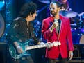 Ringo Starr with Toto’s Steve Lukather during his All Starr Band tour in 2019. 