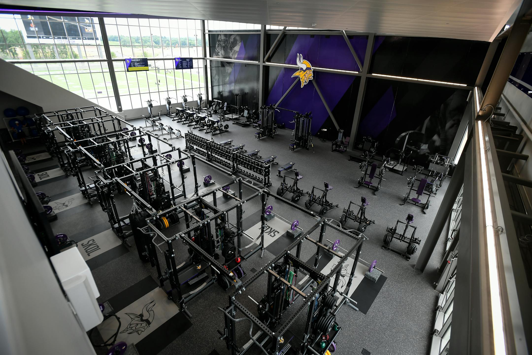 The weight room at the Twin Cities Orthopedics Performance Center. ] AARON LAVINSKY ï aaron.lavinsky@startribune.com The Minnesota Lynx played the Las Vegas Aces on Friday, July 13, 2018 at Target Center in Minneapolis, Minn.
