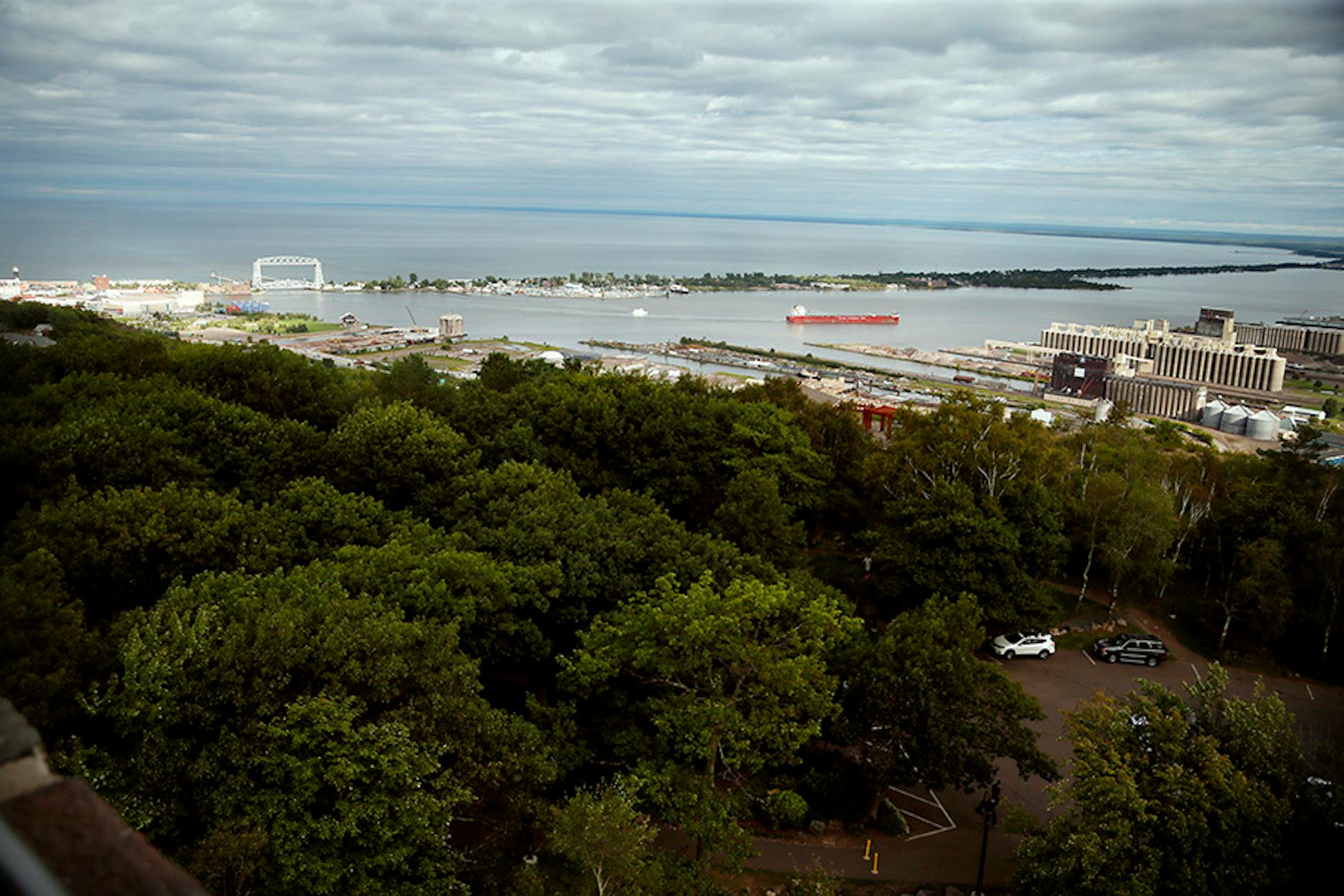View of Duluth from Enger Tower Wednesday August 27 2015 in Duluth, MN. A profile on the resurgence of Duluth.