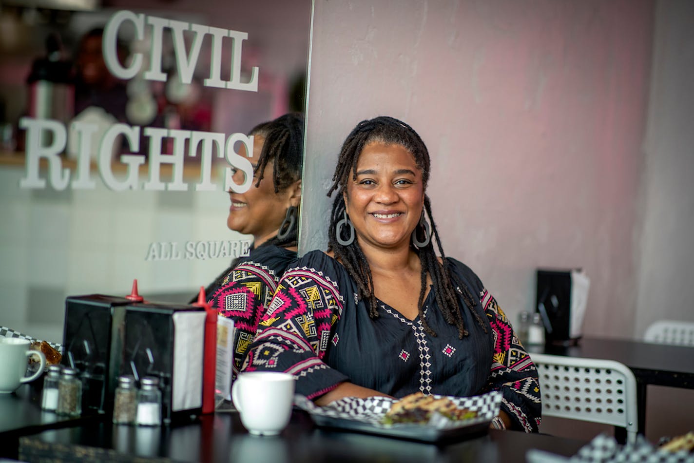 Lynn Nottage at All Square in south Minneapolis. Her new play, "Floyd's," will premiere at the Guthrie. "The entire play is about using the imagination to escape your circumstances," she said.