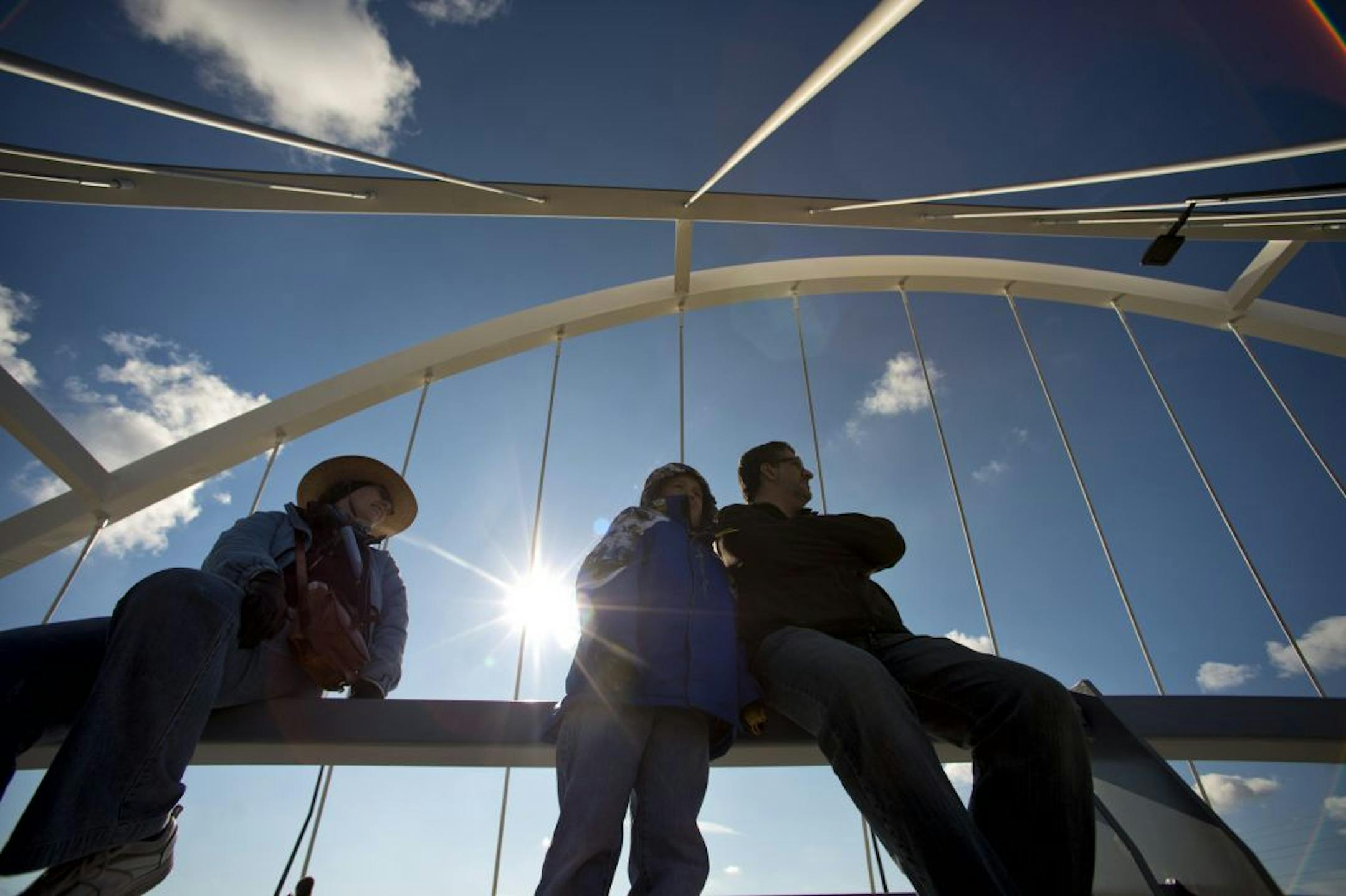 On a sunny fall day Minneapolis celebrated the opening of the Lowry Ave. Bridge Saturday, October 27, 2012 connecting North with Northeast Minneapolis.