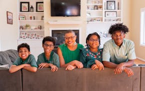 Sheletta Brundidge with her children (left to right): Daniel, Brandon, Cameron and Andrew.