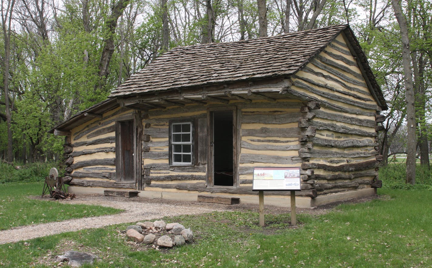 Koch pioneer cabin at Lake Shetek State Park, Minnesota.