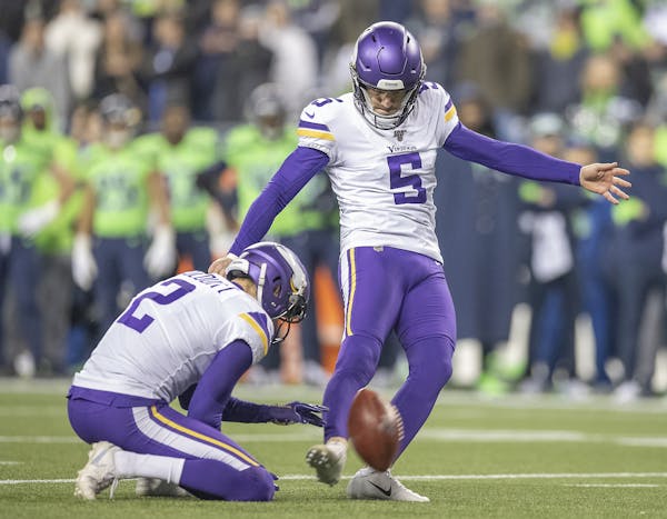 When Dan Bailey missed an extra-point attempt following Kyle Rudolph's fourth-quarter touchdown Monday night, it left the Vikings down four to the Sea