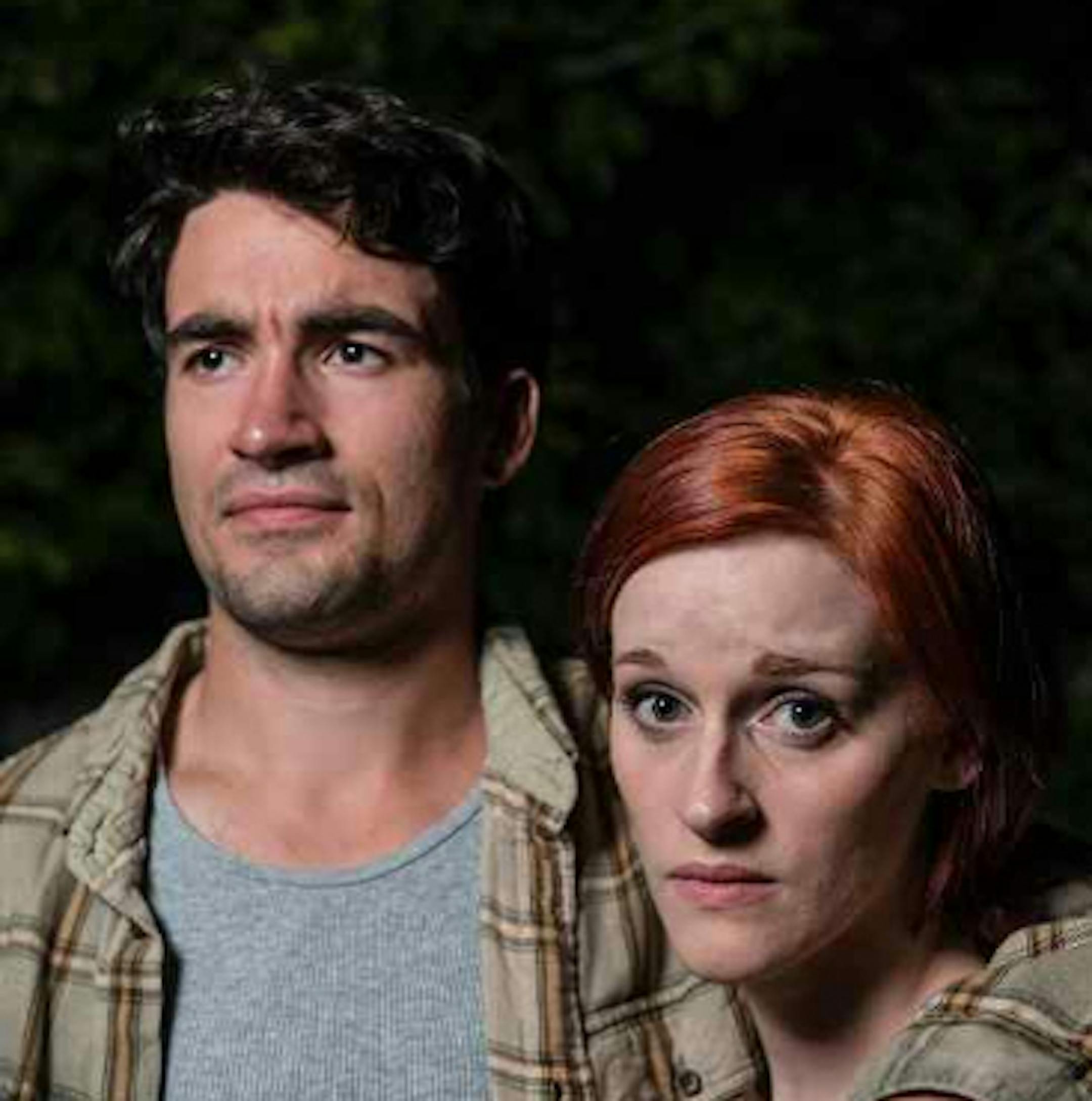 Theatre Pro Rata. Nate Cheeseman as Jake and Gabriel Murphy as Frankie in "A Lie of the Mind."