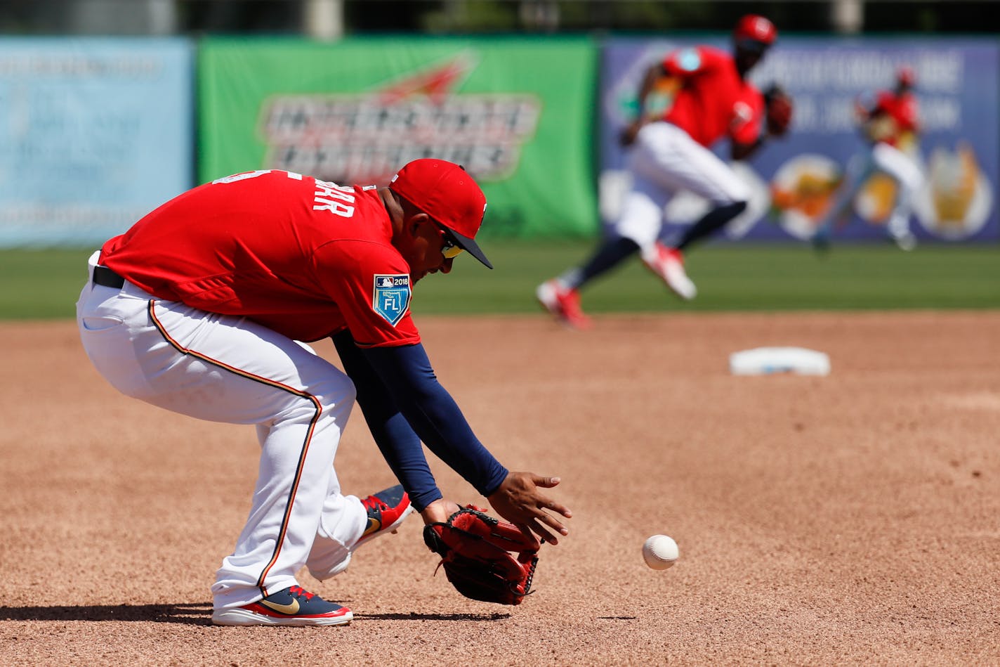 The Twins' Eduardo Escobar, 29, has played shortstop 309 games, more than any other position in his major league career, and manager Paul Molitor is more than comfortable with his glovework there.