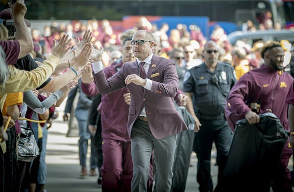 P.J. Fleck and the Gophers football team will be back on the field Sept. 30 vs. Maryland in their Big Ten opener. Kickoff has been set at 11 a.m.