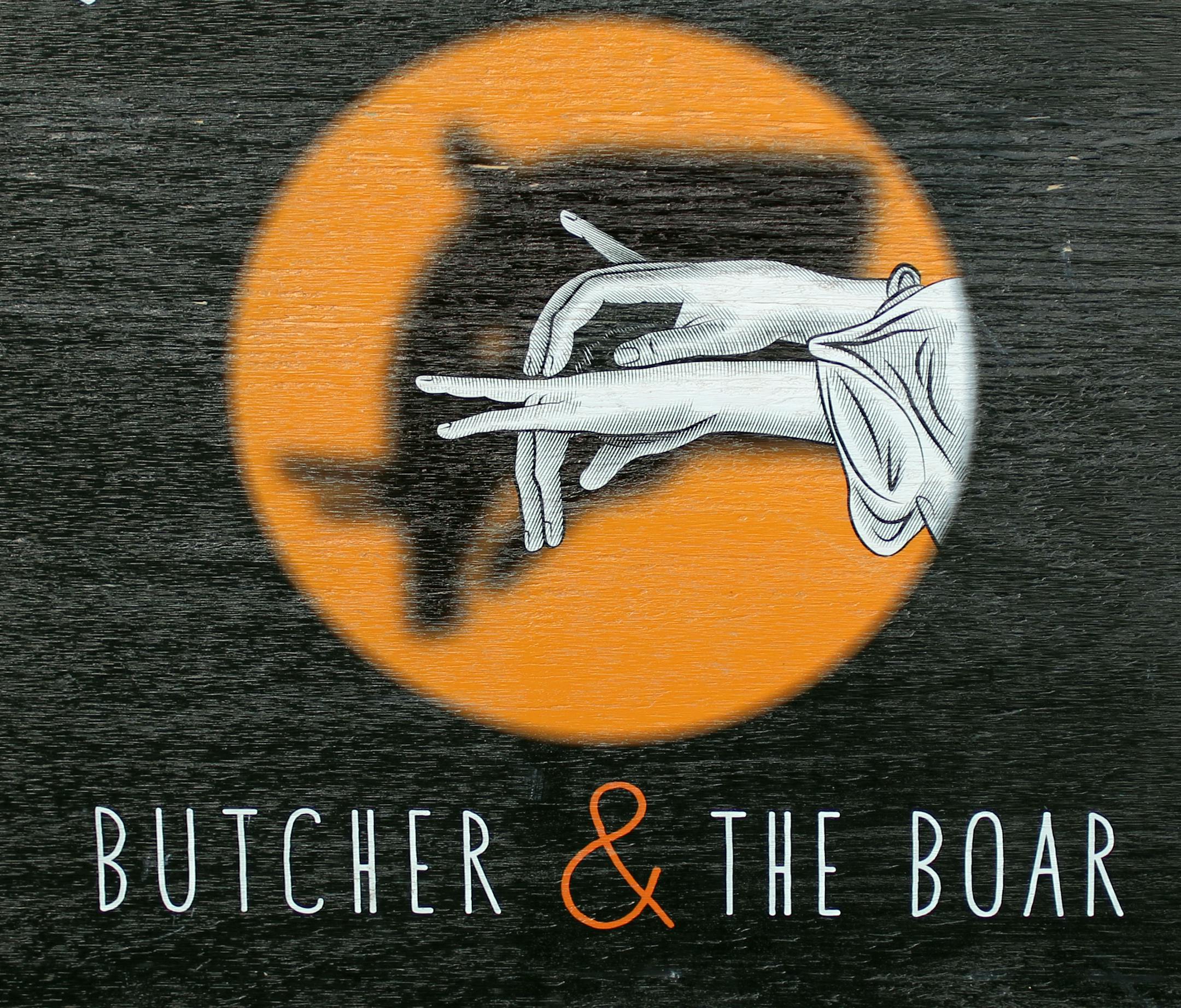 Restaurant review; Butcher & the Boar with Chef, Jack Riebel. Food: "For the table" charcuterie platter, preserved shrimp, smoked beef long rib, one of the sausage plates (their pick), footlong hot dog, mint-chocolate frozen cake. A bourbon cocktails. The wood-burning stove. [ TOM WALLACE • twallace@startribune.com _ Assignments #20023344B_ May 10, 2012_ SLUG: rn0517_ EXTRA INFORMATION: Names CQ'ed by rick and subjects. ORG XMIT: MIN2012100415165260