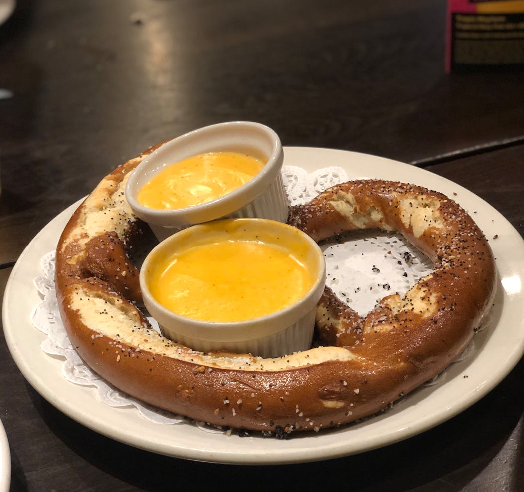 Everything seasoning and soft pretzels are a winning combination.