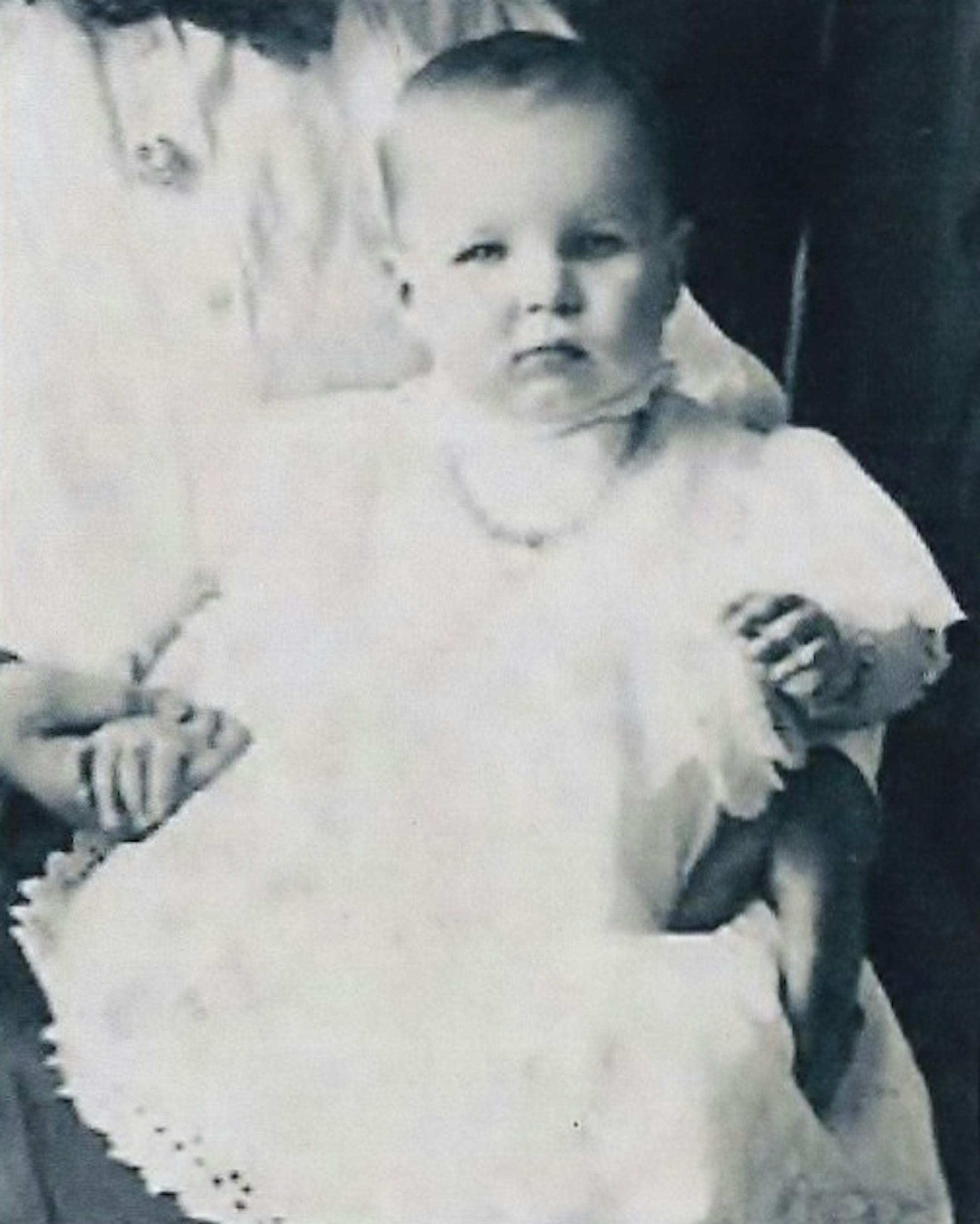 Grandma Jerda as an infant. Who could predict that this adorable infant would live to become the 103 year old matriarch of a large family extending to the great-great-grandchild level.