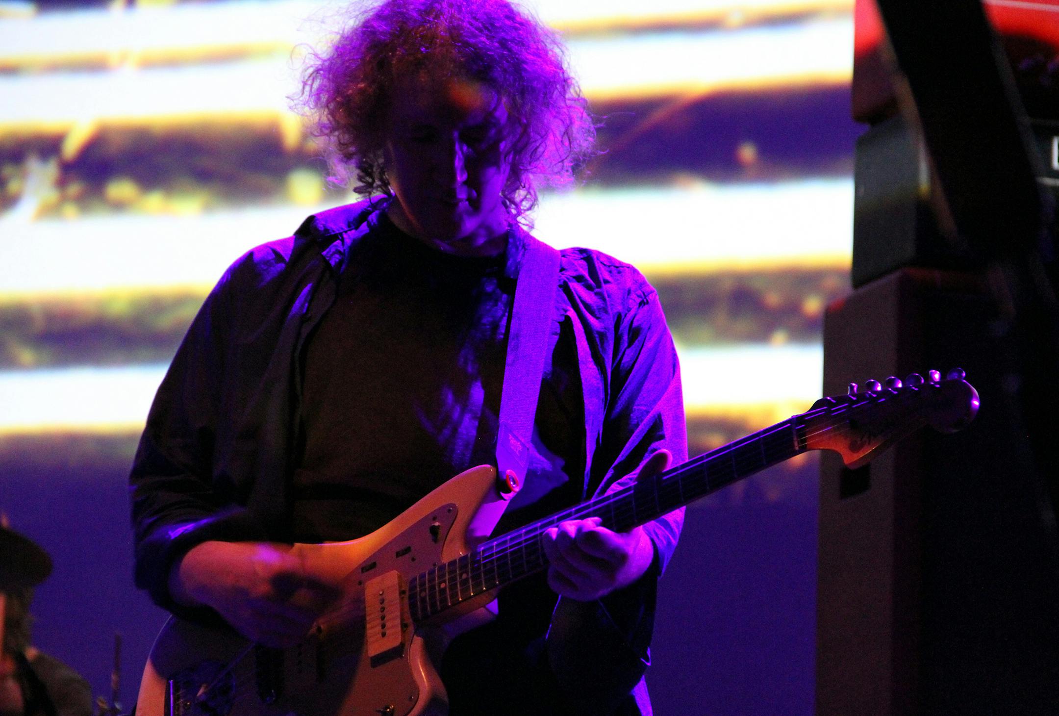 Kevin Shields of My Bloody Valentine, shown here in a band-provided photo from a prior concert, roared on his guitar Friday at Roy Wilkins Auditorium in St. Paul.