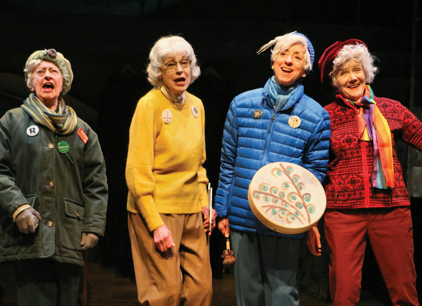 Wendy Lehr, Katherine Ferrand, Sue Scott and Peggy O'Connell in "Sisters of Peace."