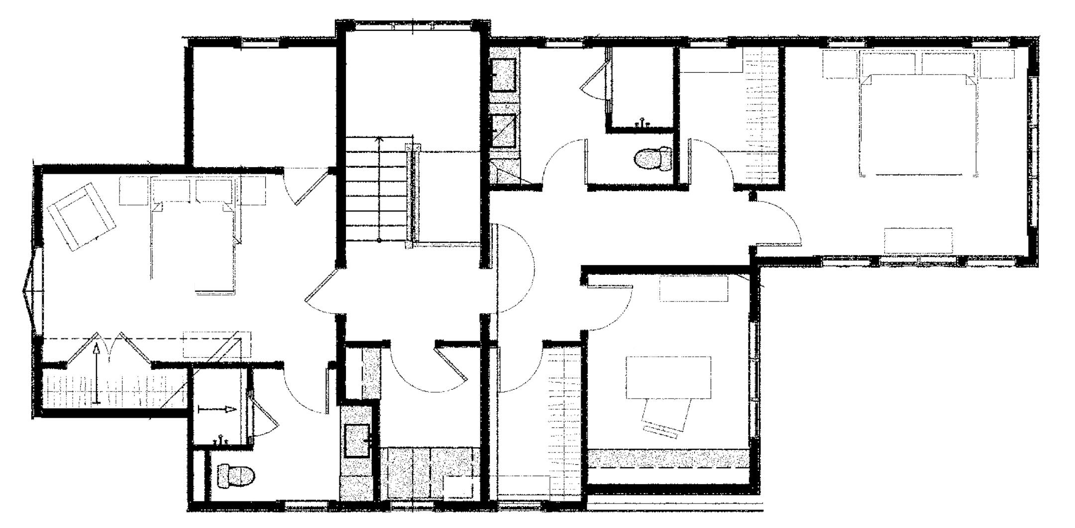 Cottage-style home enhanced by walkout level. Home plan for 071716